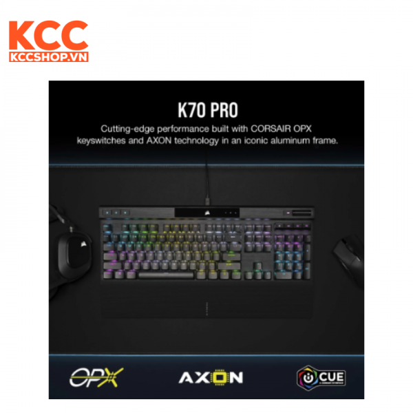 250-6520-21-1 Bàn phím Corsair K70 PRO-BLK-OPX Silver RGB (CH-910941A-NA)