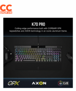 Bàn phím Corsair K70 PRO-BLK-OPX Silver RGB (CH-910941A-NA)