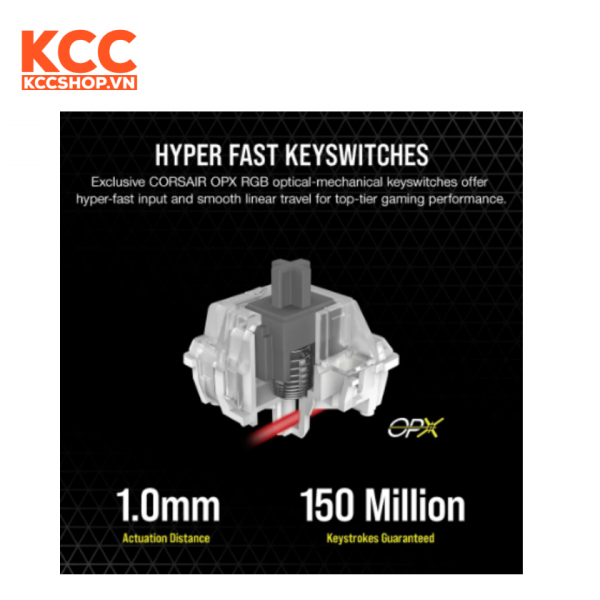 250-6520-22 Bàn phím Corsair K70 PRO-BLK-OPX Silver RGB (CH-910941A-NA)
