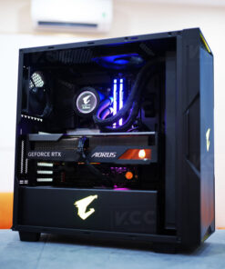 Vỏ Case Gigabyte GB-AC300G Tempered Glass Gaming (Mid Tower/Màu Đen/Led RGB)
