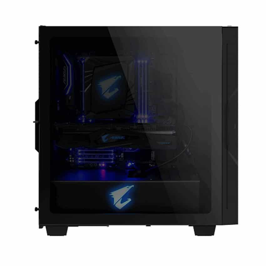 Vỏ Case Gigabyte GB-AC300G Tempered Glass Gaming (Mid Tower/Màu Đen/Led RGB)