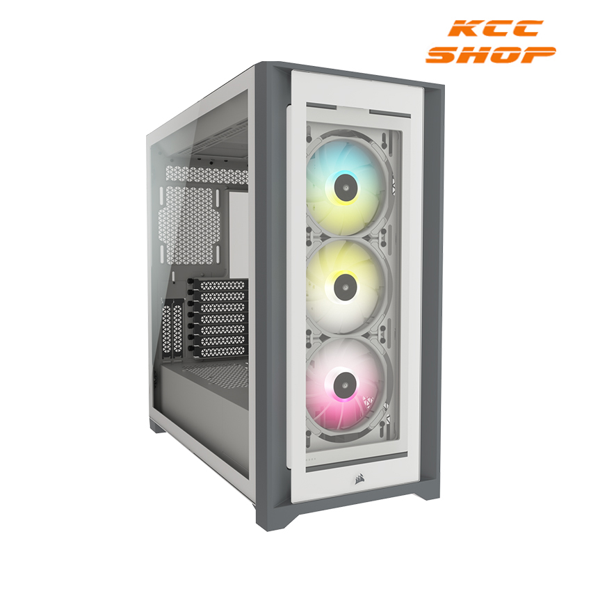Vỏ máy tính Corsair iCUE 5000X RGB TG White