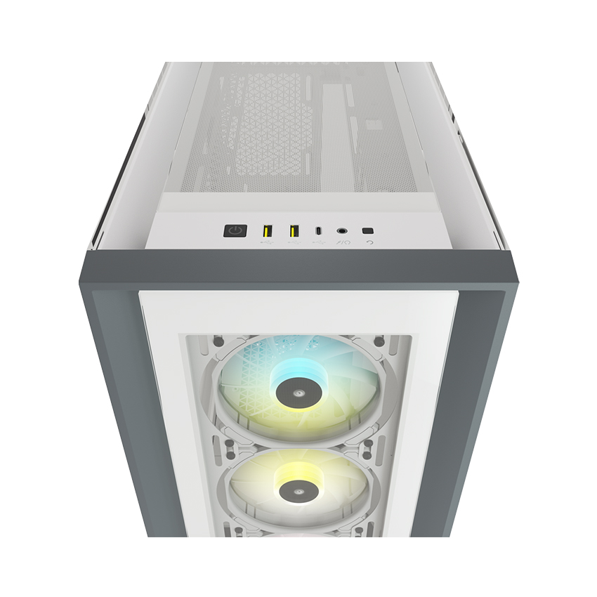 Vỏ máy tính Corsair iCUE 5000X RGB TG White