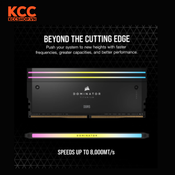 Ram Corsair DOMINATOR TITANIUM RGB Black Heatspreader C36 48GB (2x24GB) 7000 MHz DDR5 (CMP48GX5M2B7000C36)