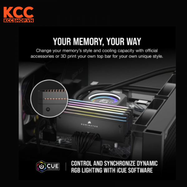 Ram Corsair DOMINATOR TITANIUM RGB Black Heatspreader C36 48GB (2x24GB) 7000 MHz DDR5 (CMP48GX5M2B7000C36)