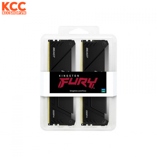 Ram Kingston Fury Beast RGB 16GB 3600MHz DDR4 Kit of 2 (KF436C17BB2AK2/16)