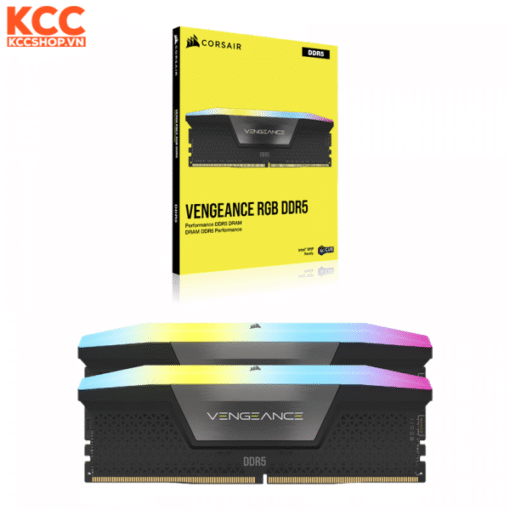 Ram Corsair Vengeance RGB 32GB (2x16GB) CL36 6000MHz DDR5 Black (CMH32GX5M2E6000C36)