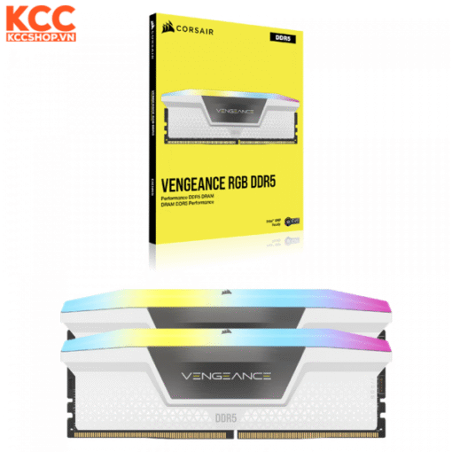 Ram Corsair Vengeance RGB 32GB (2x16GB) CL36 6000MHz DDR5 White (CMH32GX5M2E6000C36W)