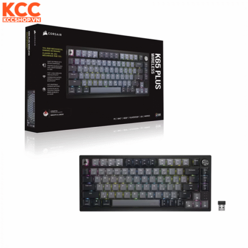 Bàn phím không dây gaming Corsair K65 PLUS RGB CH-91D401L-NA