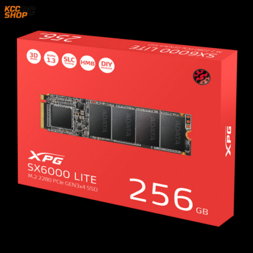 Ổ cứng SSD Adata SX6000 Lite 256GB M.2 2280 PCIe NVMe Gen 3x4 (Đọc 1800MB/s - Ghi 900MB/s)