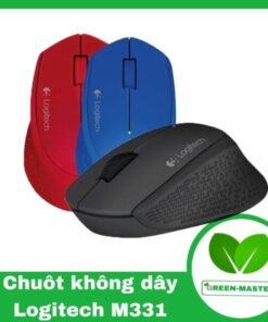 Chuột không dây LOGITECH M331 (Màu đen/xanh/đỏ/ghi)