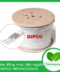 Dây Cable đồng trục liền nguồn RG59 GIPCO 200M ( Phủ dầu)