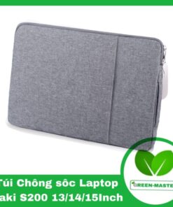 Túi chống sốc vải có ngăn phụ Size 14/15.6inch ( Màu ghi)