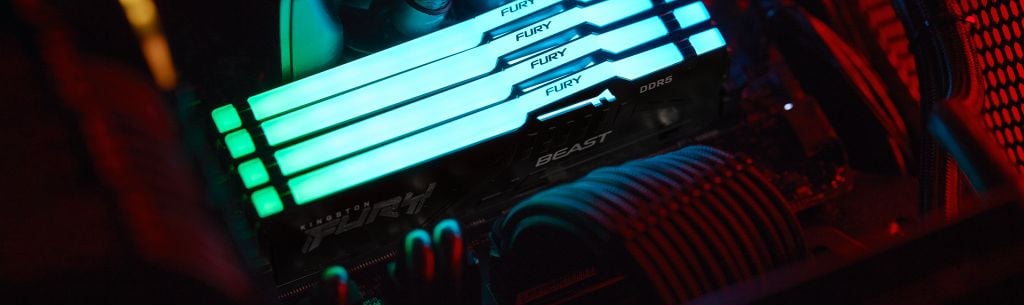GEARVN - RAM Kingston Fury Beast RGB 16GB (2x8GB) bus 5600 DDR5