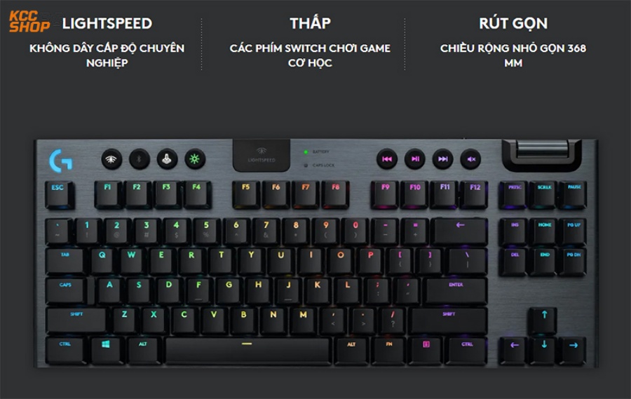 Logitech G913 TKL Lightspeed Wireless RGB