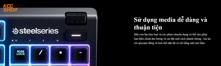 SteelSeries APEX 3 RGB Water Resistant Whisper