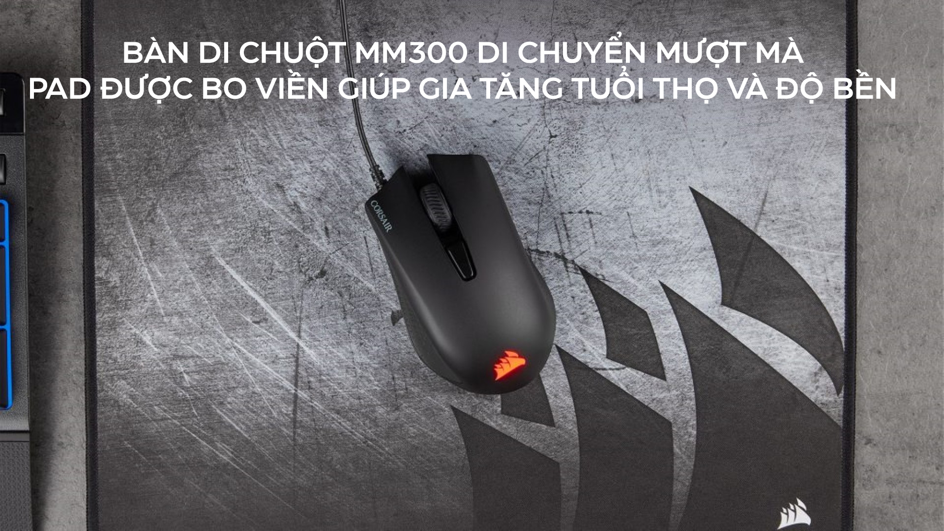 Bộ Bàn phím chuột bàn di Corsair 3in1 Gaming Bundle (USB/K60 Pro/Harpoon RGB Pro/MM300) (CH-910D519-NA)