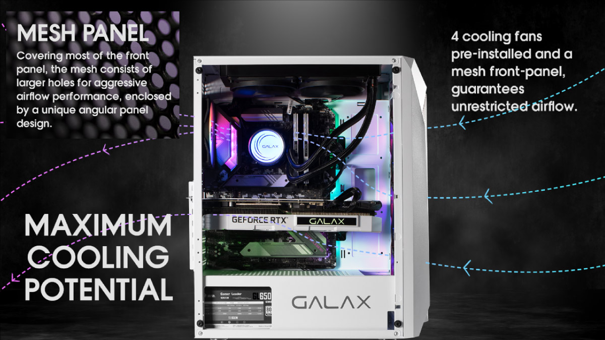 Case Máy Tính Galax Revolution (ITX/M-ATX/ATX/Đen/Trắng) | Tin Học Đại Việt