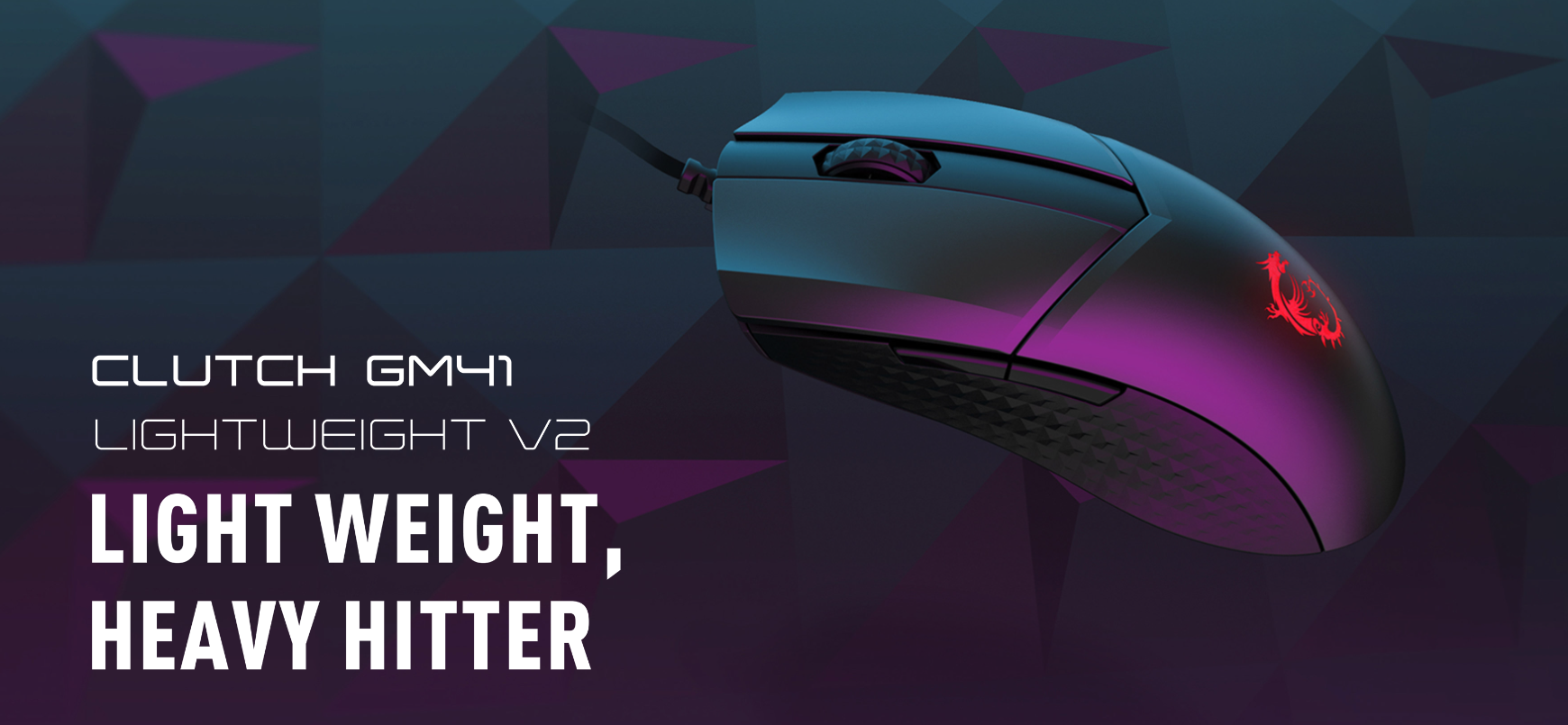 Chuột game MSI Clutch GM41 Lightweight v2 đen (USB/RGB) 1