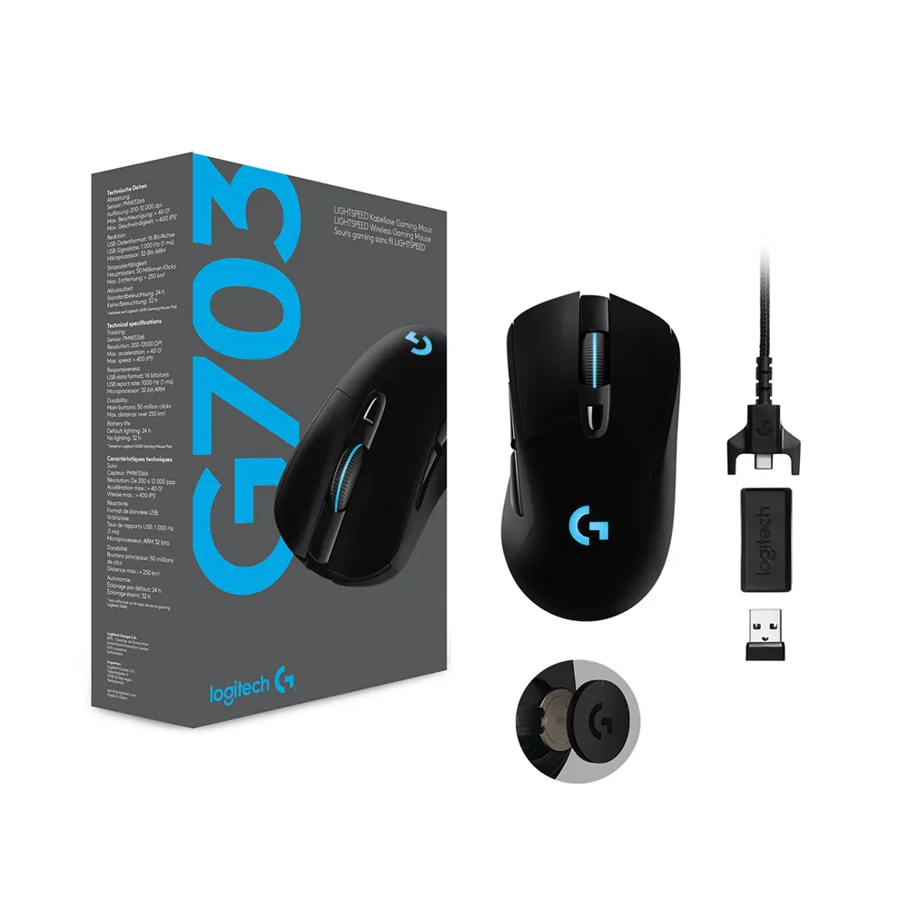 So sánh Chuột chơi game không dây Logitech G703 LIGHTSPEED
