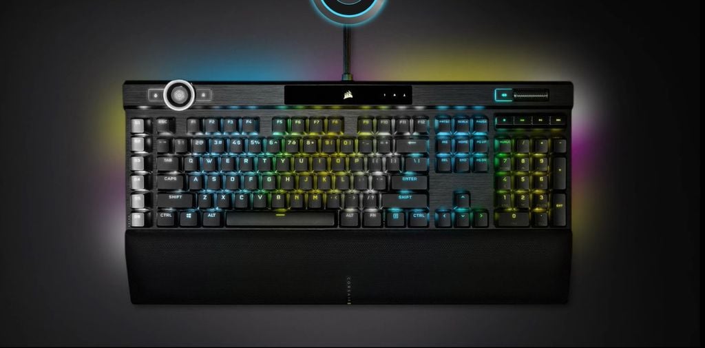 GEARVN bàn phím cơ Corsair K100 RGB Midnight Gold