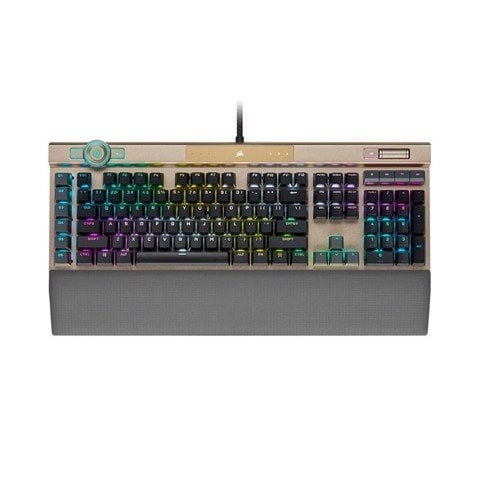 GEARVN bàn phím cơ Corsair K100 RGB Midnight Gold