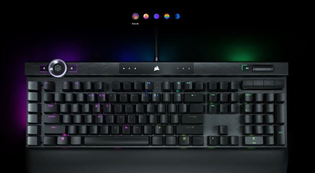GEARVN bàn phím cơ Corsair K100 RGB Midnight Gold