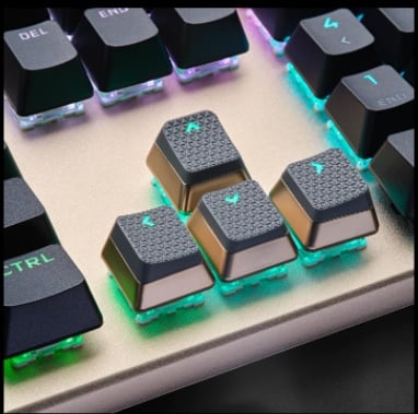 GEARVN bàn phím cơ Corsair K100 RGB Midnight Gold