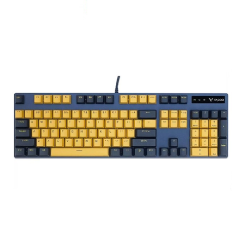 GEARVN-ban-phim-co-rapoo-v500-pro-yellow-blue