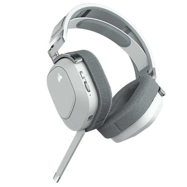 GEARVN - Tai nghe Corsair HS80 White RGB Wireless
