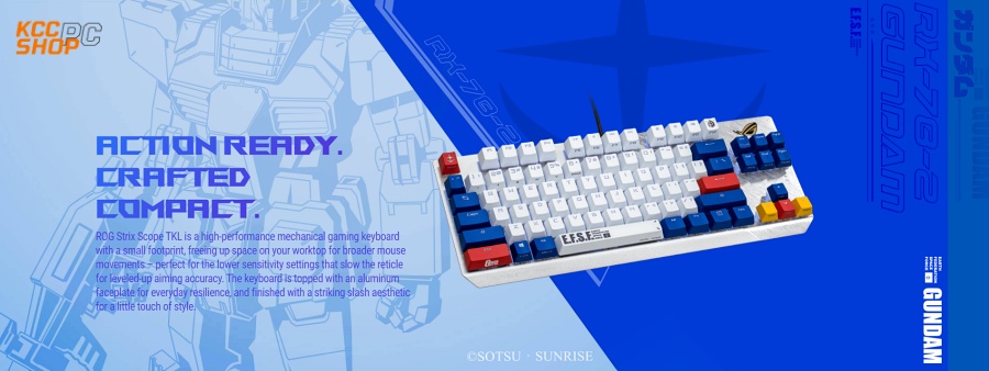 Bàn phím Asus ROG Strix Scope TKL Gundam