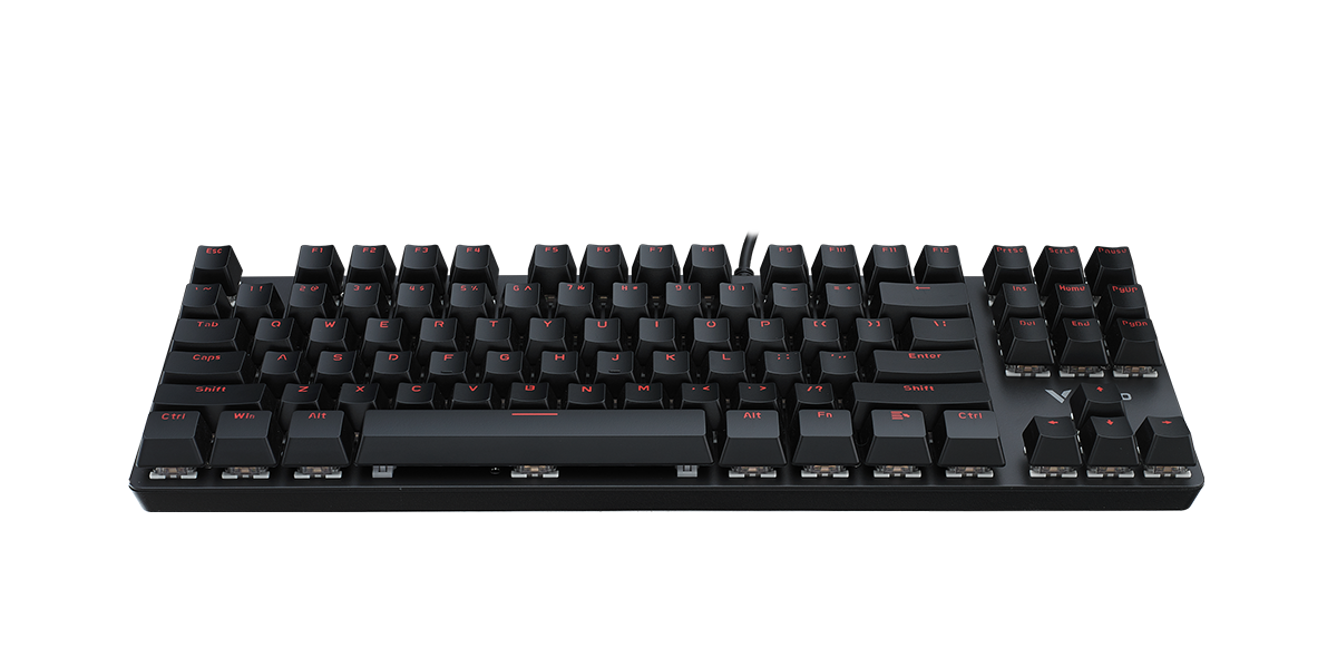 Bàn phím cơ gaming Rapoo V500 Alloy Backlit US BLACK RL