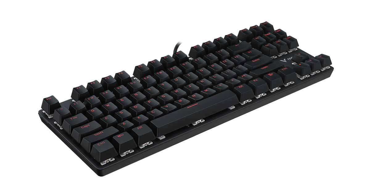 Bàn phím cơ gaming Rapoo V500 Alloy Backlit US BLACK RL