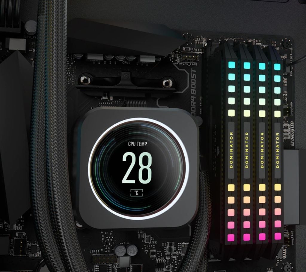 Tản nhiệt nước Corsair H100i ELITE CAPELLIX LCD