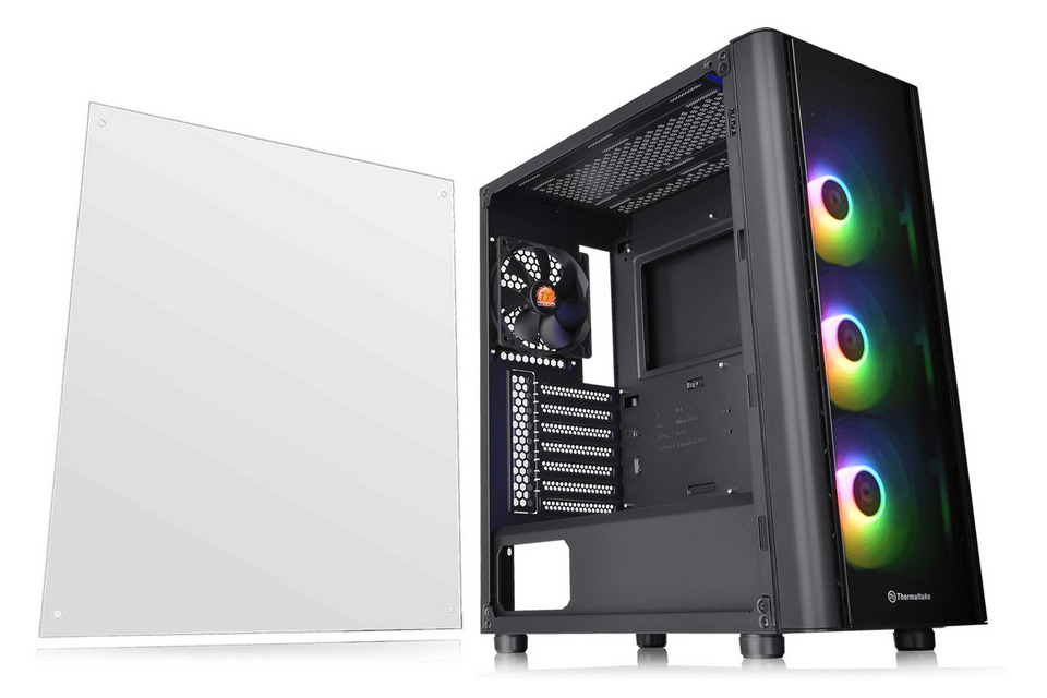 Thermaltake V250 TG ARGB đi kèm với một tấm kính cường lực 4mm