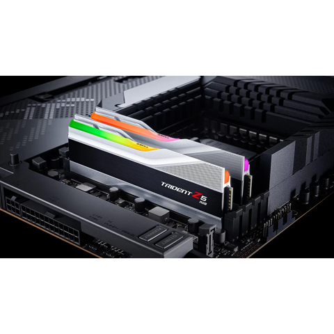 GEARVN - RAM G.Skill Trident Z5 RGB 64GB (2x32GB) 6000 DDR5 Silver