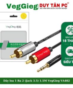 Dây Loa 1 ra 2 VEGGIEG VA402 1,5M