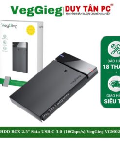 HDD BOX 2.5″ TYPE-C 3.0 (10Gpbs) VGM02 ĐEN