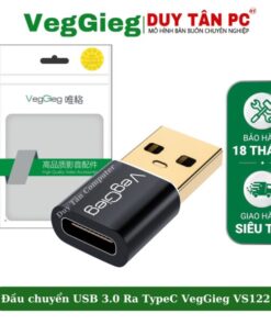 Đầu chuyển USB (Đực) 3.0 ra TYPE-C ( cái) VEGGIEG VS122