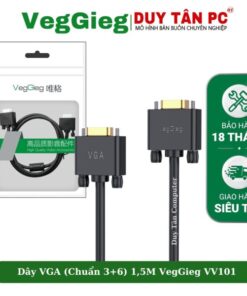 DÂY VGA CHUẨN 3+6 VEGGIEG VV101 1,5M