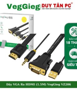 Dây chuyển VGA Ra HDMI + Audio VZ206 1.5M