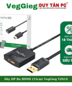Cổng chuyển đổi DP sang HDMI 2K VEGGIEG VZ614 15CM
