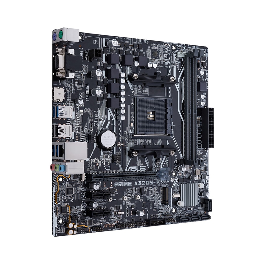 Mainboard ASUS PRIME A320M-K (AMD A320, Socket AM4, ATX, 2 khe RAM DDR4)