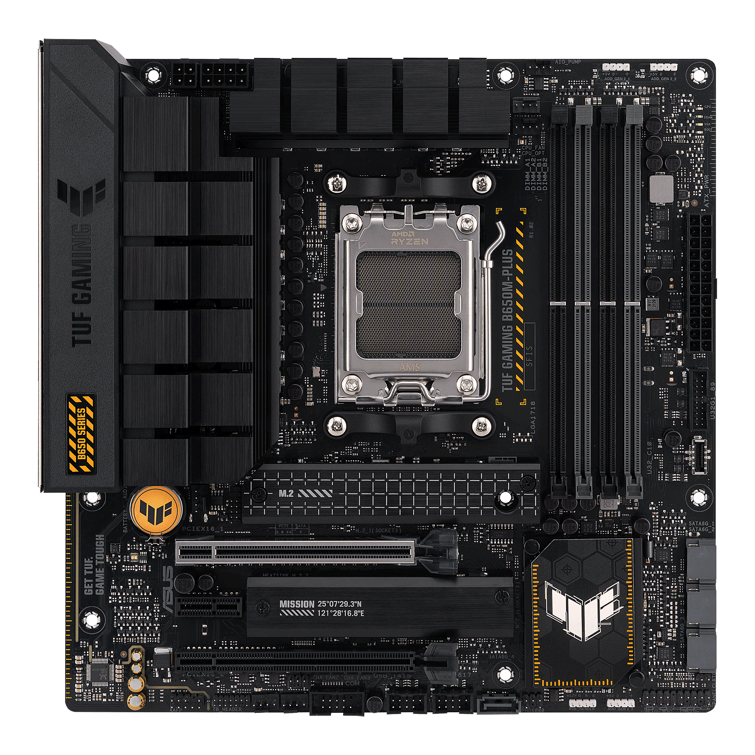 TUF GAMING B650M-PLUS front view